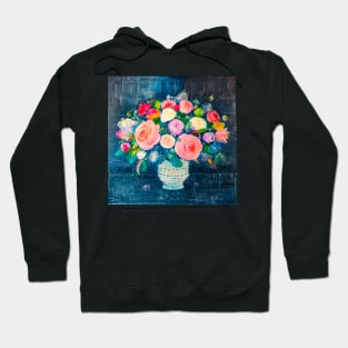 Bouquet of flowers in a vase Hoodie